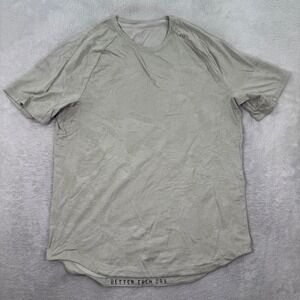 Lululemon Mens XL Metal Vent Tech Short Sleeve Shirt Grey Camo Better Each Day